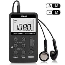 Carica l'immagine nel visualizzatore di Gallery, Mini Radio Portatile Tascabile Digitale Ricevitore FM AM Pocket Nero