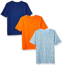 Carica l'immagine nel visualizzatore di Gallery, Amazon Essentials Boys' 3-Pack Short Sleeve Tee Bambino - Ilgrandebazar