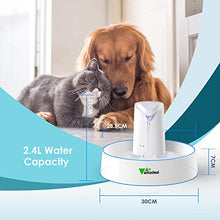 Carica l'immagine nel visualizzatore di Gallery, amzdeal Fontana Per Cani e Gatti Automatica, 2.4L Fontanella Silenziosa per...