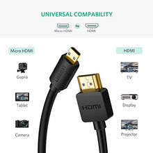 Carica l'immagine nel visualizzatore di Gallery, UGREEN Cavo Micro HDMI a 3D 4K con Ethernet e Canali di Ritorno Audio 1M