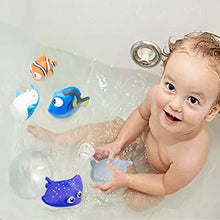 Carica l'immagine nel visualizzatore di Gallery, MOOKLIN 6pcs Giocattoli da Bagnetto per Bambini, Pupazzetti Il Bagno,...