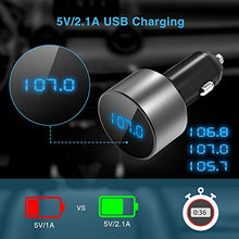Carica l'immagine nel visualizzatore di Gallery, TECKNET Bluetooth FM Transmitter, Wireless Trasmettitore Radio con Argento