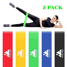 Carica l'immagine nel visualizzatore di Gallery, EVOLAND Elastici da Pilates Elastiche Fitness Set di 5 Banda Elastica 5 Pcs