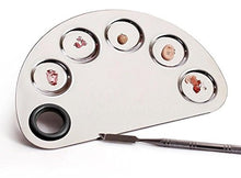 Carica l'immagine nel visualizzatore di Gallery, Deesos Stainless Steel Lady Nail Art Palette and Cosmetic Makeup Palette... - Ilgrandebazar