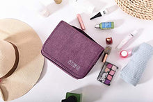 Carica l'immagine nel visualizzatore di Gallery, Beauty Case da Viaggio,Appeso Trousse Toilette,Multi-compartimenti Purple