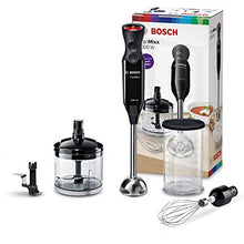 Carica l'immagine nel visualizzatore di Gallery, Bosch Minipimer ErgoMixx MS61B6170 in Acciaio Inox 1000 W Nero