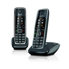Carica l'immagine nel visualizzatore di Gallery, Gigaset C560 Duo - Due Telefoni Cordless per chiamate tra interni, Nero - Ilgrandebazar