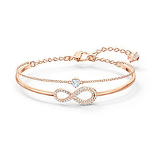 Carica l'immagine nel visualizzatore di Gallery, Swarovski Bangle Donna Placcato_Oro Cristallo Rotonda - 5518871 - Ilgrandebazar