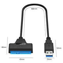 Carica l'immagine nel visualizzatore di Gallery, GeekerChip Adattatore USB 3.0 a SATA,Type-c a USB-C,Convertitore USB3.0 50cm
