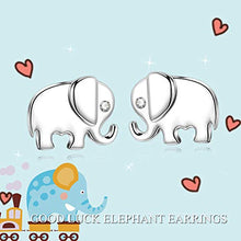 Carica l'immagine nel visualizzatore di Gallery, Orecchini di Elefante in Argento Sterling 925 Gioielli per Donne Ragazze
