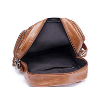 Carica l'immagine nel visualizzatore di Gallery, SPEEDEVE Zaino Pelle Donna Borsa a Zainetto da Viaggio Marrone-226