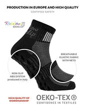 Carica l'immagine nel visualizzatore di Gallery, Rainbow Socks - Donna Uomo Sportive Calze Antiscivolo ABS di 42/43, 2 X Nero - Ilgrandebazar