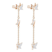 Carica l'immagine nel visualizzatore di Gallery, Swarovski Orecchini Lilia, Cristallo Bianco, Placcati Nella Tonalità Oro... - Ilgrandebazar