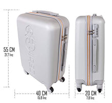 Carica l'immagine nel visualizzatore di Gallery, CABIN GO MAX 5585 Valigia Trolley rigido in ABS grande MX5585, Argento