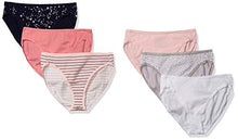 Carica l'immagine nel visualizzatore di Gallery, Standard Cotton Stretch Hi-cut Brief Panty, 6-pack,...