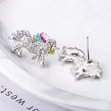 Carica l'immagine nel visualizzatore di Gallery, INTVN Collana con Ciondolo Braccialetti Unicorno Orecchini ad anello... - Ilgrandebazar