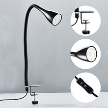 Carica l'immagine nel visualizzatore di Gallery, Lampada LED da tavolo con morsetto dimmerabile su 3 livelli, include Nero