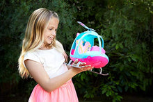 Carica l'immagine nel visualizzatore di Gallery, Barbie FWY29 l'Elicottero per Bambole, Rosa e Azzurro con Elica che Gira,... - Ilgrandebazar