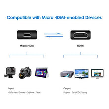 Carica l'immagine nel visualizzatore di Gallery, Rankie Cavo Micro HDMI a ad Alta velocità, Supporta Ethernet, 1.8m, Nero