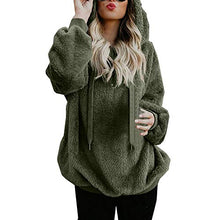 Carica l'immagine nel visualizzatore di Gallery, Rcool Felpe Tumblr Ragazza, Felpa con Cappuccio Donna Caldo, 5XL, Army Green - Ilgrandebazar