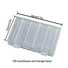 Carica l'immagine nel visualizzatore di Gallery, Gobesty Moneta Capsule, 100 pezzi Capsule per monete Contenitore monete... - Ilgrandebazar