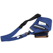 Carica l'immagine nel visualizzatore di Gallery, Lixada Borsa Zaino Sling Toracica Anti Furto Spalla Blu Scuro