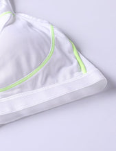 Carica l'immagine nel visualizzatore di Gallery, SYROKAN Donna Reggiseno Sportivo con Cuscinetto Rimovibile 2B, Bianco