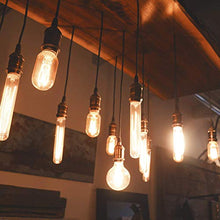 Carica l'immagine nel visualizzatore di Gallery, DiCUNO E27 Vintage Portalampada, Edison retro lampada a 4P, Brass