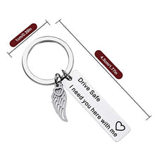 Carica l'immagine nel visualizzatore di Gallery, ortachiavi 2 Pcs, Portachiavi da Uomo Personalizzati per Auto, I Need You...