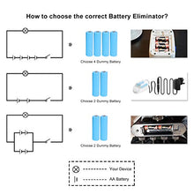 Carica l'immagine nel visualizzatore di Gallery, AIEVE - 6V 4 x AA Alimentatore per adattatore eliminatore batteria Nero