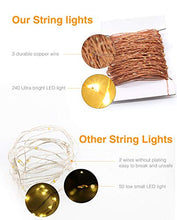 Carica l'immagine nel visualizzatore di Gallery, Stringa Luci LED USB, Litogo 24M 240 Dimmerabile Catena Luminosa Filo...