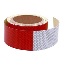 Carica l'immagine nel visualizzatore di Gallery, ADESIVO RETRO RIFLETTENTE NASTRO CATARIFRANGENTE BIANCO ROSSO 25 MT - Ilgrandebazar