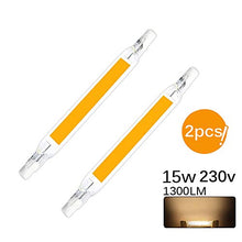 Carica l'immagine nel visualizzatore di Gallery, Konesky Lampadine a LED R7S, 230 V Non Dimmerabile 15w Bianco Caldo 118mm