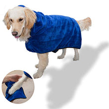 Carica l'immagine nel visualizzatore di Gallery, PETtyBourgeoisie - Accappatoio per cani con cappuccio + asciugamano xl