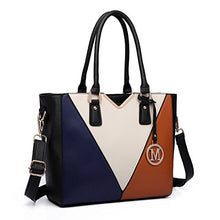 Carica l'immagine nel visualizzatore di Gallery, Miss Lulu Nuova Moda Elegante Borsa in Pelle PU Donna Borse a Marrone