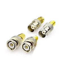 Carica l'immagine nel visualizzatore di Gallery, Eightwood Adattatore SMA Kit Antenna da a BNC 4 tipo BNCP-SMAP