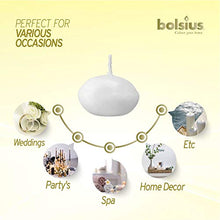 Carica l'immagine nel visualizzatore di Gallery, Bolsius Candele galleggianti Decorative, Cera, Bianco, 4.5cm w X 3cm Bianco