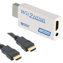 Carica l'immagine nel visualizzatore di Gallery, Thlevel Wii su HDMI adattatore Console convertitore con audio Nero