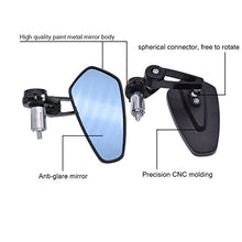 Carica l'immagine nel visualizzatore di Gallery, KATUR Specchi retrovisori Manubrio 7/8 Pollici 22mm Moto Ovale CNC Billet... - Ilgrandebazar
