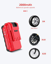 Carica l'immagine nel visualizzatore di Gallery, oasser Compressore Portatile per Auto Mini Pompa Aria Gonfiatore Cordless... - Ilgrandebazar