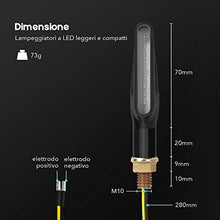Carica l'immagine nel visualizzatore di Gallery, Indicatori Direzione, 4 Pezzi ZREE Indicatore di Direzione Moto Ambra 9 LEDs