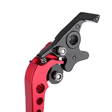 Carica l'immagine nel visualizzatore di Gallery, Elerose Una coppia di 22 mm 7/8"CNC universale per moto leva freno a rosso - Ilgrandebazar