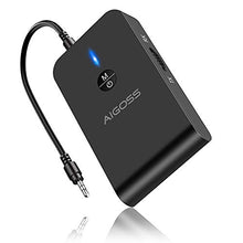 Carica l'immagine nel visualizzatore di Gallery, Aigoss Bluetooth 5.0 Trasmettitore e Ricevitore 3.5mm AUX Adattatore...