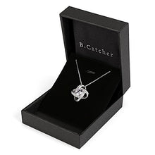 Carica l'immagine nel visualizzatore di Gallery, B.Catcher Collana con pendenti gemelli in zircone cubico ed argento 925 - Ilgrandebazar