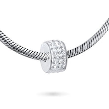 Carica l'immagine nel visualizzatore di Gallery, Andante-Stones Perlina distanziatore Bead Clip Stopper in argento massiccio... - Ilgrandebazar