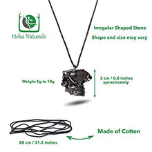 Carica l'immagine nel visualizzatore di Gallery, Heka Naturals Collana con Ciondolo in Shungite Elite, Realizzata Pietra... - Ilgrandebazar
