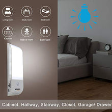 Carica l'immagine nel visualizzatore di Gallery, Luce Notte LED, AMANKA 4 Pcs Lampada Armadio con 4 Pezzi Led - Ilgrandebazar