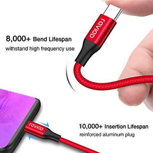 Carica l'immagine nel visualizzatore di Gallery, RAVIAD Cavo USB C [4Pezzi, 0.3m 1m 2m 3m] Type-C Carica Rapida Rosso - Ilgrandebazar