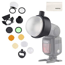 Carica l'immagine nel visualizzatore di Gallery, Godox AK-R1 Kit di accessori con adattatore S-R1 testa rotonda per flash...