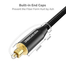 Carica l'immagine nel visualizzatore di Gallery, UNBREAKcable Cavo Ottico Audio Digitale Toslink 2M - [Placcato Oro] 2m